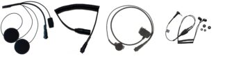Kommunikaatiosetti moottoripyöräkypärään + Tupla in-ear kuulokkeet (Nolan, Shoei, Schuberth)
