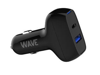 Pikalataava autolaturi 45W -  1 x USB-C + 1 x USB-A